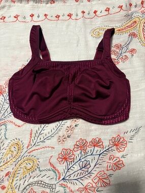 Women's Soma  Maximum Support Underwire Sports Bra - Burgundy/Red